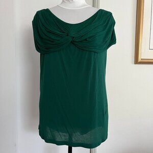 Anthropologie / Lil Forest Green Top, sz XL